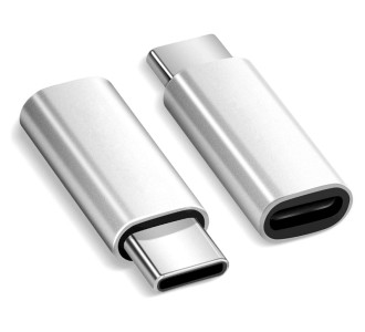 POWERTECH αντάπτορας USB-C αρσενικό σε Micro USB θηλυκό PTH-064, ασημί