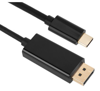 POWERTECH καλώδιο USB-C σε DisplayPort PTH-071, 4K/60Hz, 2m, μαύρο