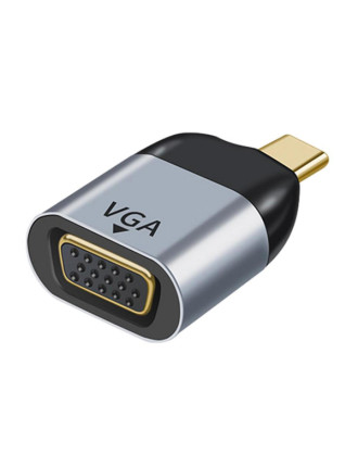 POWERTECH αντάπτορας USB-C σε VGA PTH-094, 1080p/60Hz, γκρι