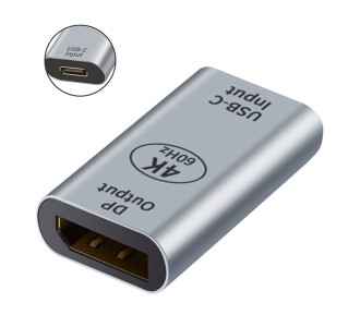 POWERTECH αντάπτορας USB-C σε DisplayPort PTH-097, 4K/60Hz, γκρι