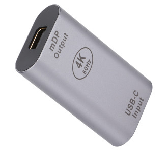 POWERTECH αντάπτορας USB-C σε Mini DisplayPort PTH-098, 4K/60Hz, γκρι POWERTECH αντάπτορας USB-C σε Mini DisplayPort PTH-098, 4K/60Hz, γκρι