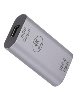 POWERTECH αντάπτορας USB-C σε Mini DisplayPort PTH-098, 4K/60Hz, γκρι