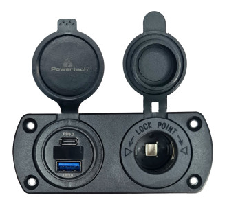POWERTECH πρίζα 12V για σκάφη & οχήματα PTL-002, USB/USB-C, οθόνη, IP65 POWERTECH πρίζα 12V για σκάφη & οχήματα PTL-002, USB/USB-C, οθόνη, IP65