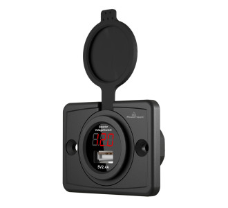 POWERTECH πρίζα USB για σκάφη & οχήματα PTL-006 με οθόνη, 12W, IP65 POWERTECH πρίζα USB για σκάφη & οχήματα PTL-006 με οθόνη, 12W, IP65