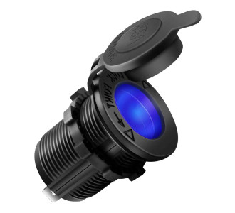 POWERTECH πρίζα αναπτήρα για σκάφη & οχήματα PTL-010, μπλε LED, 12V POWERTECH πρίζα αναπτήρα για σκάφη & οχήματα PTL-010, μπλε LED, 12V