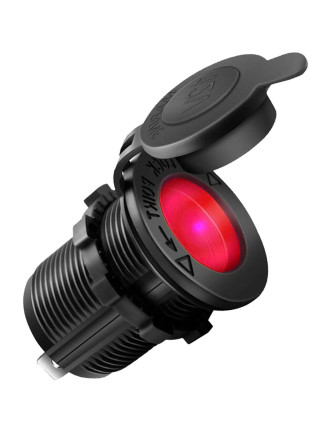 POWERTECH πρίζα αναπτήρα για σκάφη & οχήματα PTL-011, κόκκινο LED, 12V POWERTECH πρίζα αναπτήρα για σκάφη & οχήματα PTL-011, κόκκινο LED, 12V