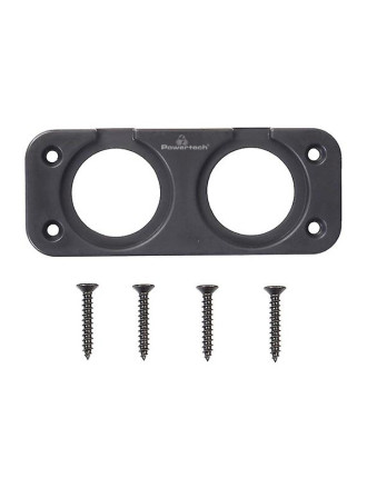 POWERTECH πάνελ πρίζας για σκάφη & οχήματα PTL-013, 2 θέσεις, 102x45mm