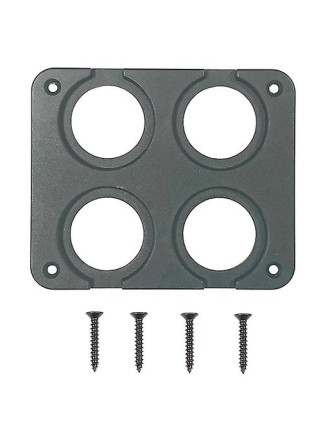 POWERTECH πάνελ πρίζας για σκάφη & οχήματα PTL-016, 4 θέσεις, 102x85mm