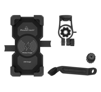 POWERTECH ασύρματος φορτιστής & βάση smartphone μοτοσυκλέτας PTL-024, 7.5W, μαύρη POWERTECH ασύρματος φορτιστής & βάση smartphone μοτοσυκλέτας PTL-024, 7.5W, μαύρη