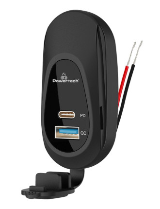 POWERTECH πρίζα USB για σκάφη & οχήματα PTL-026, USB & USB-C POWERTECH πρίζα USB για σκάφη & οχήματα PTL-026, USB & USB-C