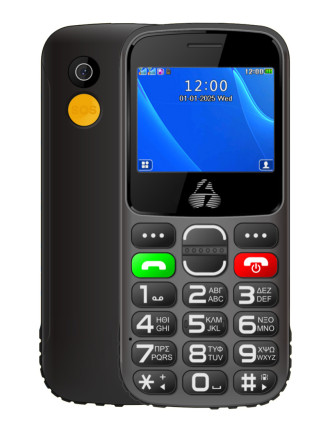 POWERTECH κινητό τηλέφωνο Sentry Eco II, 2.31", dual SIM, με κάμερα, μαύρο