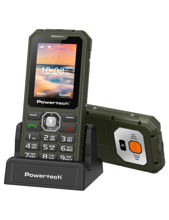 POWERTECH κινητό τηλέφωνο Sentry Armor, dual SIM, πλήκτρο SOS, 4G, IP67, χακί POWERTECH κινητό τηλέφωνο Sentry Armor, dual SIM, πλήκτρο SOS, 4G, IP67, χακί