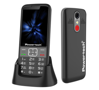 POWERTECH κινητό τηλέφωνο Sentry 3.36, 3.36", dual SIM, πλήκτρο SOS, μαύρο POWERTECH κινητό τηλέφωνο Sentry 3.36, 3.36", dual SIM, πλήκτρο SOS, μαύρο