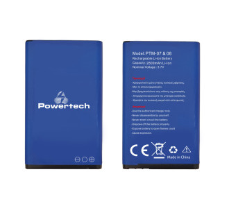 POWERTECH Μπαταρία αντικατάστασης για τα κινητά PTM-07 & 08, 2800mAh