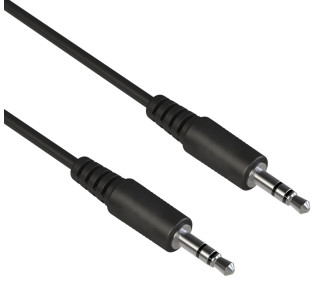 POWERTECH καλώδιο ήχου 3.5mm PTR-0145, AUX, CCS, 1.5m, μαύρο