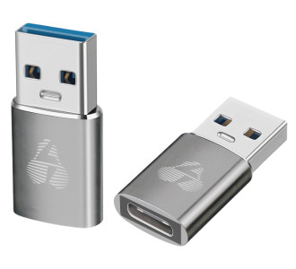 POWERTECH αντάπτορας USB 3.0 σε USB-C PTR-0147, 10 Gbps, 60W, γκρι
