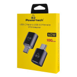 POWERTECH αντάπτορας USB-C σε USB 3.0 PTR-0148, 10 Gbps, 60W, γκρι