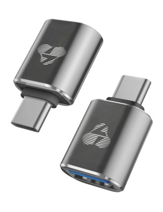 POWERTECH αντάπτορας USB-C σε USB 3.0 PTR-0148, 10 Gbps, 60W, γκρι POWERTECH αντάπτορας USB-C σε USB 3.0 PTR-0148, 10 Gbps, 60W, γκρι