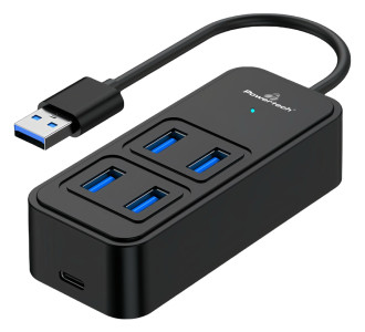 POWERTECH USB 3.2 hub PTR-0153, 4x θυρών, 5Gbps, USB σύνδεση, μαύρο POWERTECH USB 3.2 hub PTR-0153, 4x θυρών, 5Gbps, USB σύνδεση, μαύρο