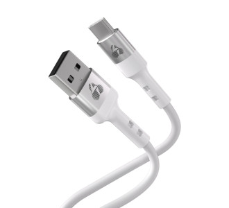 POWERTECH καλώδιο USB-C σε USB PTR-0162, σιλικόνης, 60W, 480Mbps, 1m, λευκό