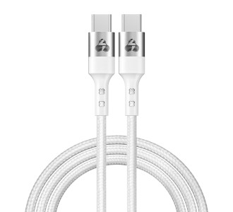 POWERTECH καλώδιο USB-C σε USB-C PTR-0167, PD 60W, copper, 1m, λευκό