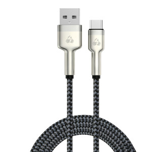POWERTECH καλώδιο USB-C σε USB PTR-0199, PD 60W, 480Mbps, 1m, μαύρο/γκρι POWERTECH καλώδιο USB-C σε USB PTR-0199, PD 60W, 480Mbps, 1m, μαύρο/γκρι