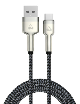 POWERTECH καλώδιο USB-C σε USB PTR-0199, PD 60W, 480Mbps, 1m, μαύρο/γκρι