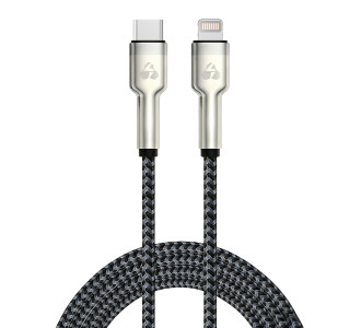 POWERTECH καλώδιο Lightning σε USB-C PTR-0200, PD 27W, 480Mbps, 1m, μαύρο/γκρι POWERTECH καλώδιο Lightning σε USB-C PTR-0200, PD 27W, 480Mbps, 1m, μαύρο/γκρι