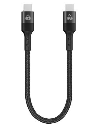 POWERTECH καλώδιο USB-C PTR-0204, PD 60W, 480Mbps, 25cm, μαύρο