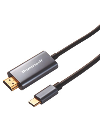 POWERTECH καλώδιο USB-C σε HDMI PTR-0209, 4K/30Hz, 10 Gbps, 1m, μαύρο POWERTECH καλώδιο USB-C σε HDMI PTR-0209, 4K/30Hz, 10 Gbps, 1m, μαύρο