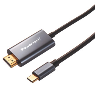 POWERTECH καλώδιο USB-C σε HDMI PTR-0210, 4K/30Hz, 10 Gbps, 2m, μαύρο POWERTECH καλώδιο USB-C σε HDMI PTR-0210, 4K/30Hz, 10 Gbps, 2m, μαύρο