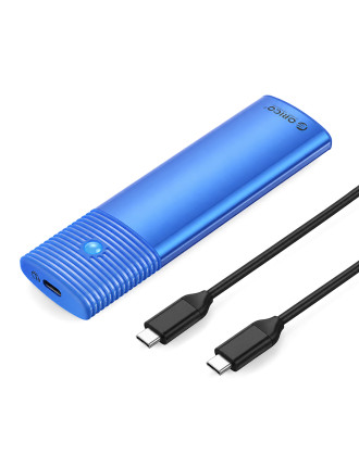 ORICO θήκη για M.2 NVMe & SATA SSD PWDM2-G2, 10Gbps, tool free, μπλε ORICO θήκη για M.2 NVMe & SATA SSD PWDM2-G2, 10Gbps, tool free, μπλε
