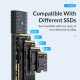 ORICO θήκη για M.2 NVMe & SATA SSD PWDM2-G2, 10Gbps, tool free, μπλε ORICO θήκη για M.2 NVMe & SATA SSD PWDM2-G2, 10Gbps, tool free, μπλε