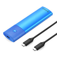 ORICO θήκη για M.2 NVMe & SATA SSD PWDM2-G2, 10Gbps, tool free, μπλε ORICO θήκη για M.2 NVMe & SATA SSD PWDM2-G2, 10Gbps, tool free, μπλε