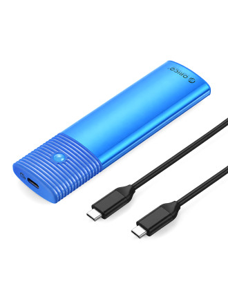 ORICO θήκη για M.2 NVMe & SATA SSD PWDM2-G2, 10Gbps, tool free, μπλε ORICO θήκη για M.2 NVMe & SATA SSD PWDM2-G2, 10Gbps, tool free, μπλε