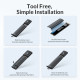 ORICO θήκη για M.2 NVMe & SATA SSD PWDM2-G2, 10Gbps, tool free, μπλε ORICO θήκη για M.2 NVMe & SATA SSD PWDM2-G2, 10Gbps, tool free, μπλε