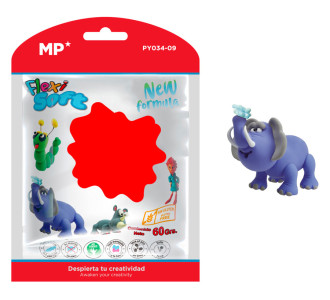 MP πλαστελίνη PY034-09, χωρίς γλουτένη, 60γρ, κόκκινη MP πλαστελίνη PY034-09, χωρίς γλουτένη, 60γρ, κόκκινη