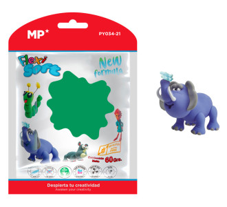 MP πλαστελίνη PY034-21, χωρίς γλουτένη, 60γρ, πράσινη MP πλαστελίνη PY034-21, χωρίς γλουτένη, 60γρ, πράσινη