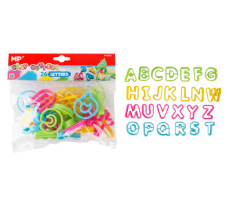 MP σετ καλούπια πλαστελίνης PY053, letters, 3+ ετών, 26τμχ