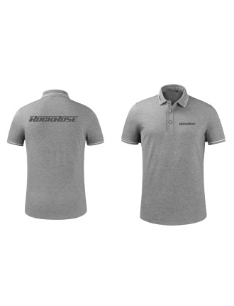 ROCKROSE t-shirt με γιακά τύπου Polo RMS02, γκρι, ΧL