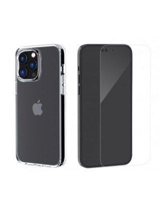 ROCKROSE θήκη & tempered glass 2.5D Premium για iPhone 14 Plus, διάφανο