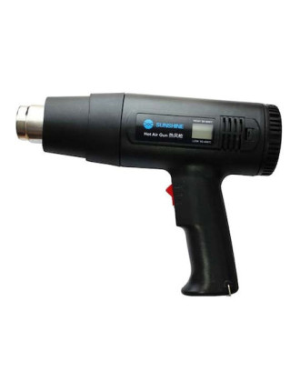 SUNSHINE πιστόλι θερμού αέρα RS-1800D, 2 ταχύτητες, LCD, 1800W, μαύρο
