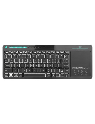 RIITEK ασύρματο πληκτρολόγιο Mini K18S με touchpad, RGB backlit, 2.4GHz & Bluetooth