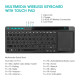 RIITEK ασύρματο πληκτρολόγιο Mini K18S με touchpad, RGB backlit, 2.4GHz & Bluetooth