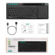 RIITEK ασύρματο πληκτρολόγιο Mini K18S με touchpad, RGB backlit, 2.4GHz & Bluetooth