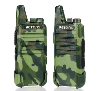 RETEVIS ασύρματος πομποδέκτης RT622, PMR, 16 κανάλια, καμουφλάζ, 2τμχ