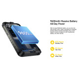 ULEFONE smartphone RugKing με ηχείο 3.5W, 5.99", 8/256GB, 9600mAh, IP68/IP69K, μαύρο