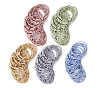 ROXXANI λαστιχάκια μαλλιών HUH-0001, διάφορα χρώματα, 100τμχ