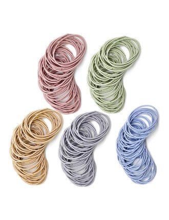 ROXXANI λαστιχάκια μαλλιών HUH-0001, διάφορα χρώματα, 100τμχ ROXXANI λαστιχάκια μαλλιών HUH-0001, διάφορα χρώματα, 100τμχ