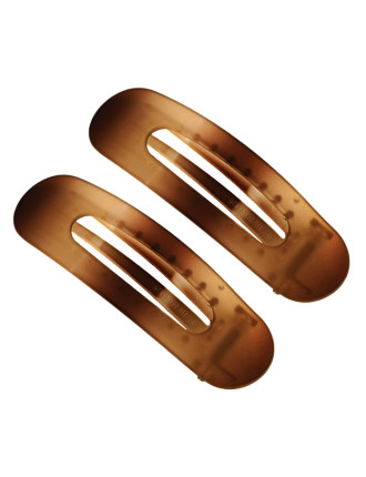 ROXXANI κλιπ μαλλιών RXN-0013, καφέ, 11cm, 2τμχ ROXXANI κλιπ μαλλιών RXN-0013, καφέ, 11cm, 2τμχ